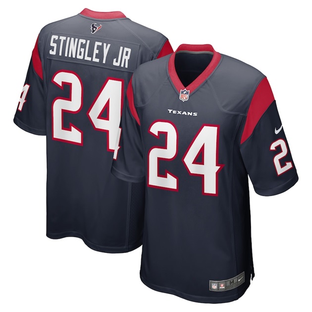 mens nike derek stingley jr navy houston texans 2022 nfl draft first round pick game jersey